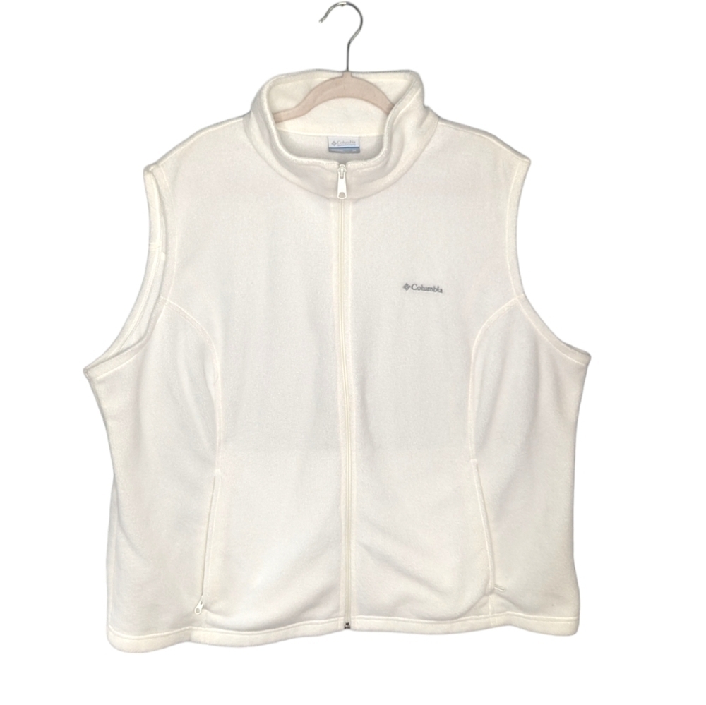 Columbia Zip Up Fleece Vest woman's 3x